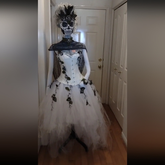 Other - Custom made Day of The Dead women's corset couture Size S-XL